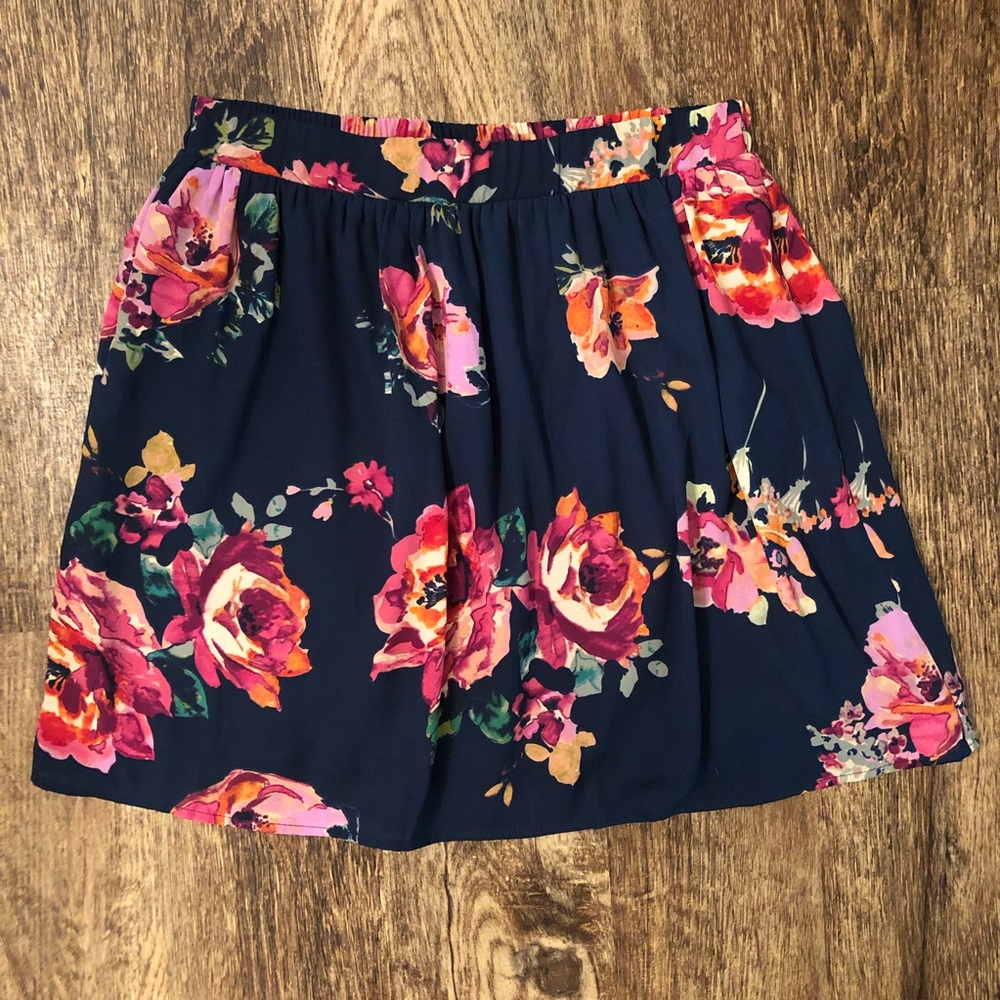 Floral Print Skirt
